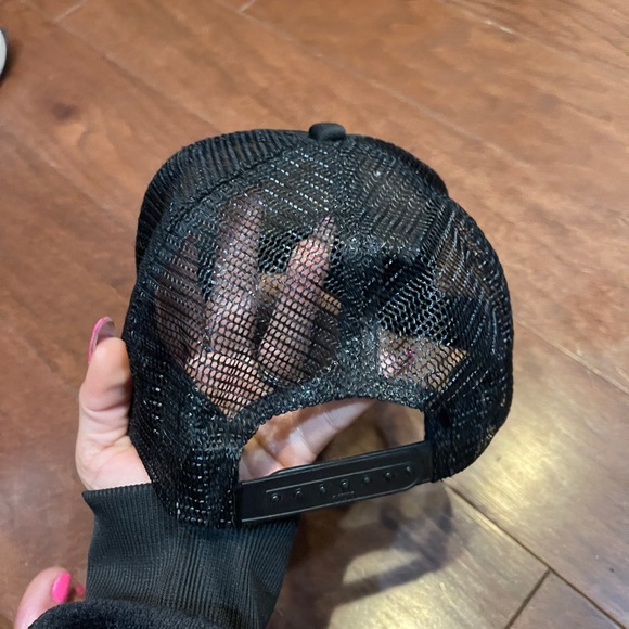 Mother Trucker & co "MIMOSAS Made Me Do It" Black Trucker Hat One size - Picture 2 of 7